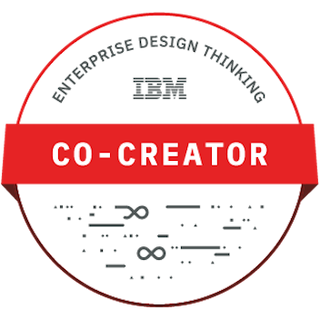 IBM Enterprise Design Thinking Co-Creator Certification Badge for Keisha Croxton
